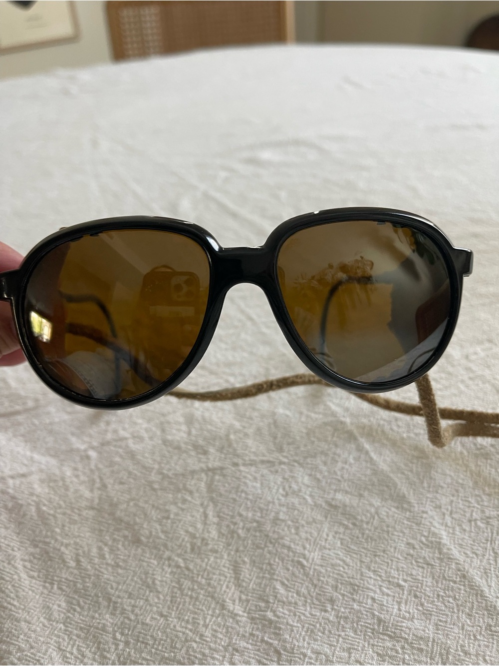 Vintage Skilynx-Vuarnet Black & Brown Sunglasses with Side Shields